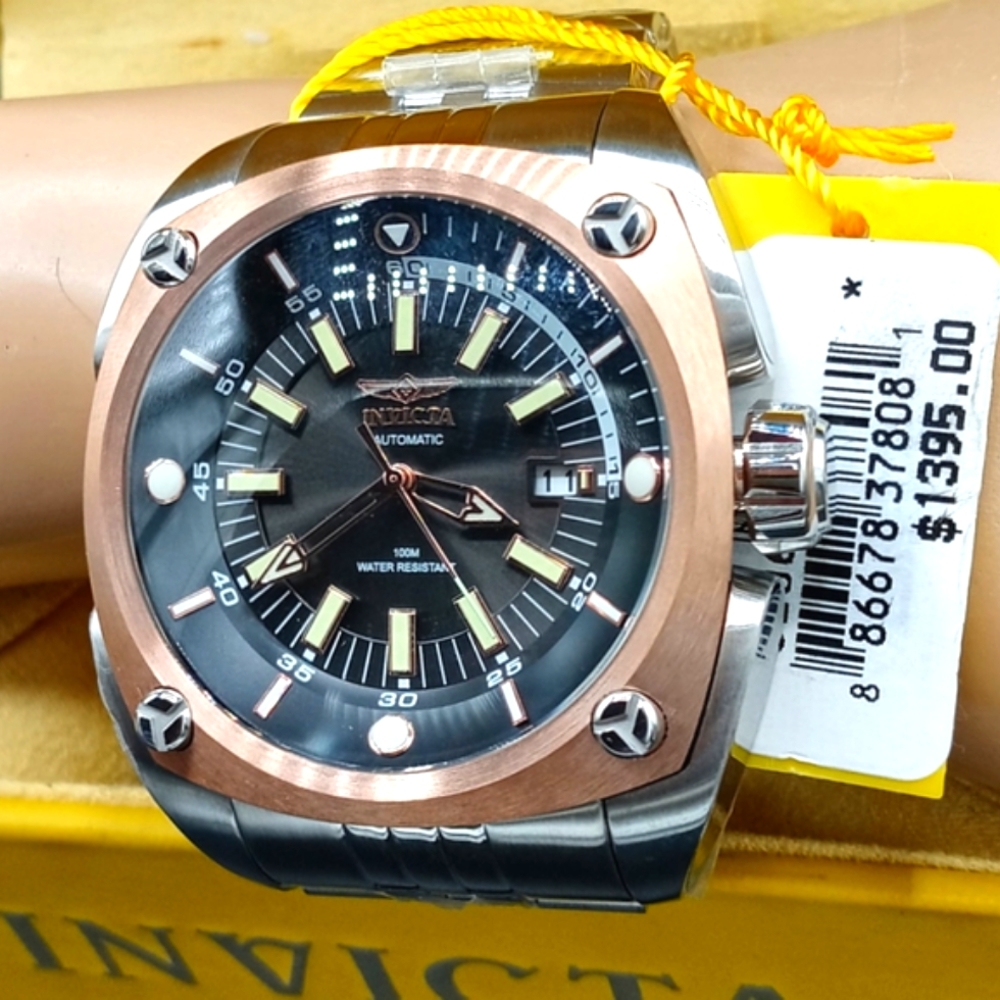 NEW INVICTA RESERVES AUTOMATIC STAINLESS WATCH